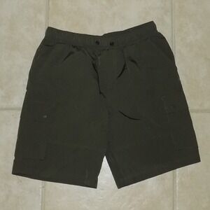 Southpole Cargo Shorts Mens Large Olive Green Elastic Waist Utility Street